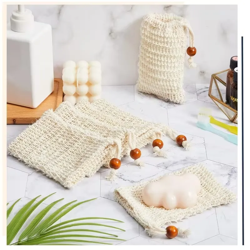 Bolsa exfoliante de sisal para jabón
